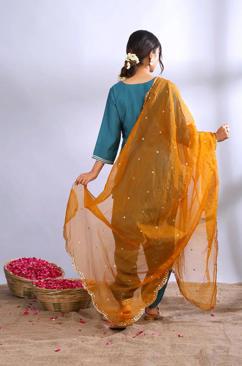 ROOH - Teal Three Piece Suit Set