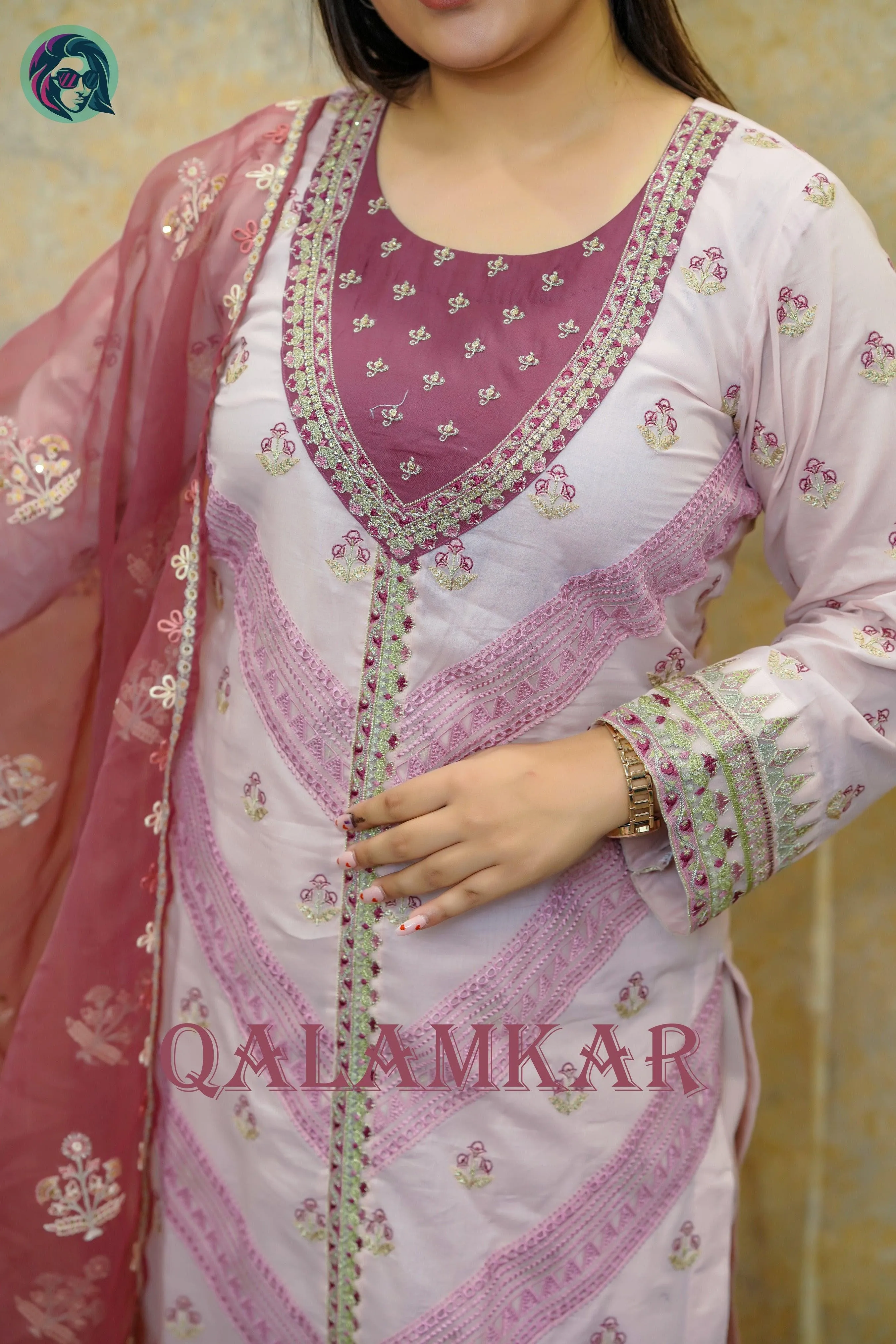 ROSEPINK LUXURY LAWN Pakistani Suit for Women - High Quality Fabric - Elegant Festive Design