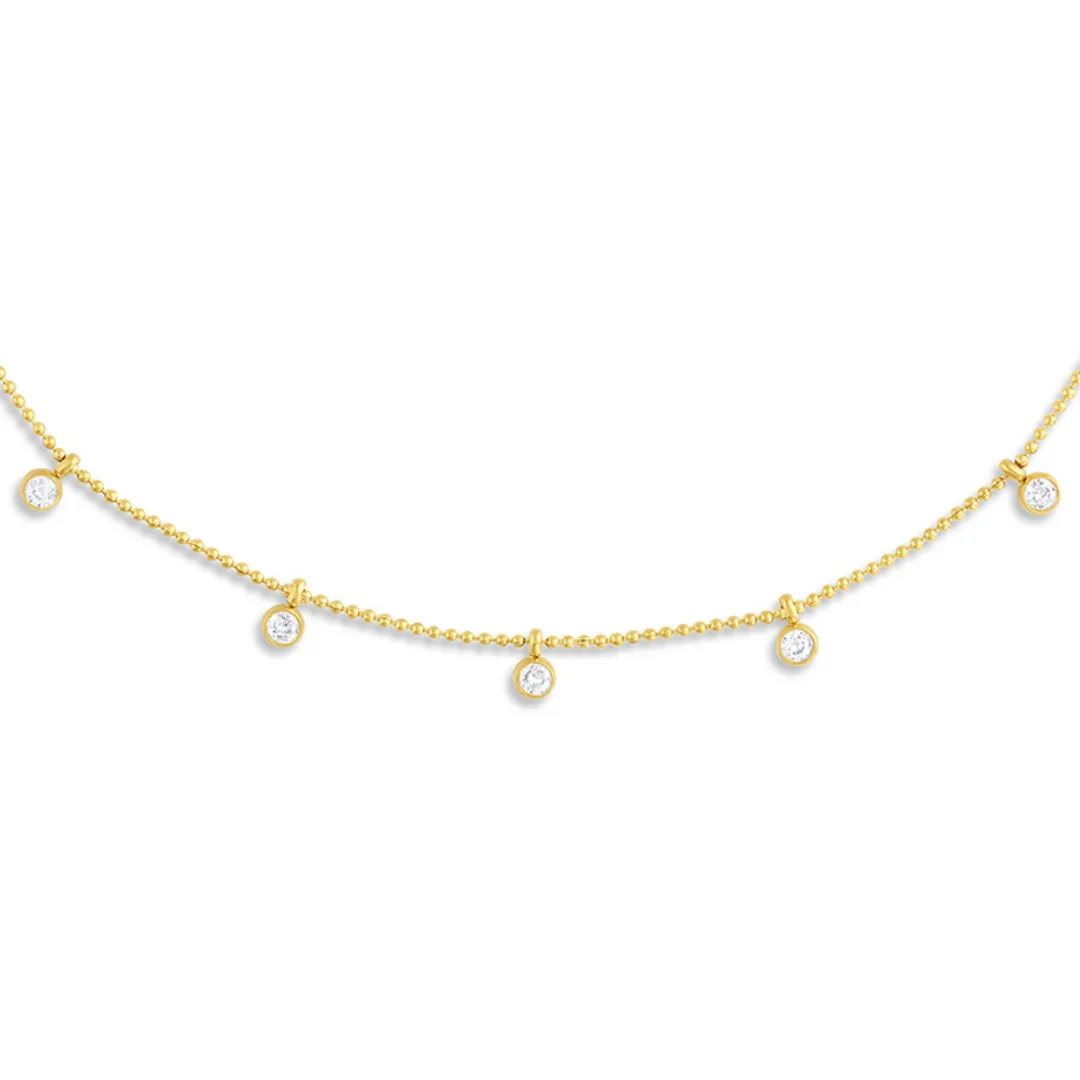 Round Crystals Sprinkles Necklace
