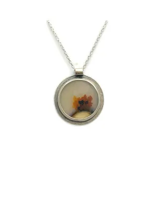 Round Dendritic Autumn Necklace