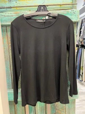 Round Neck Top in Black by Creations