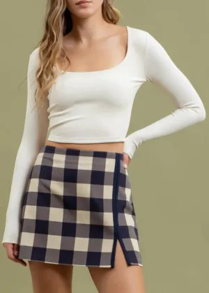 Ryanna Scoop Neck Knit Crop Top