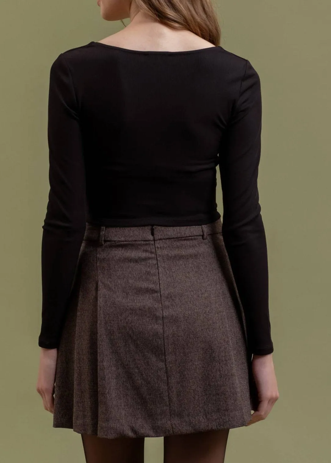 Ryanna Scoop Neck Knit Crop Top