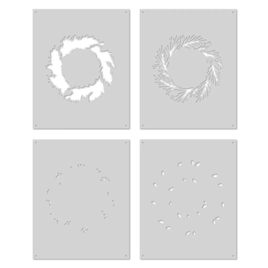 SA199 Color Layering Wreath Stencils