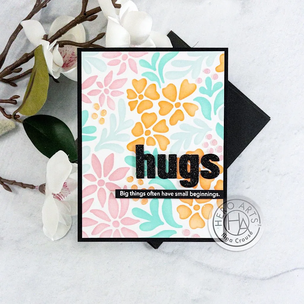 SA236 Color Layering Summer Blooms Stencils