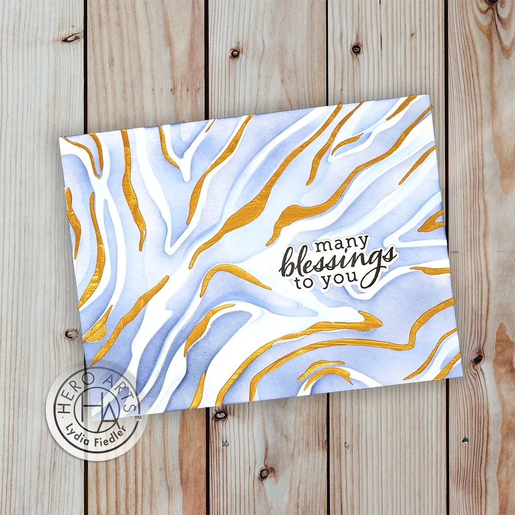 SA265 Color Layering Marbling Stencils