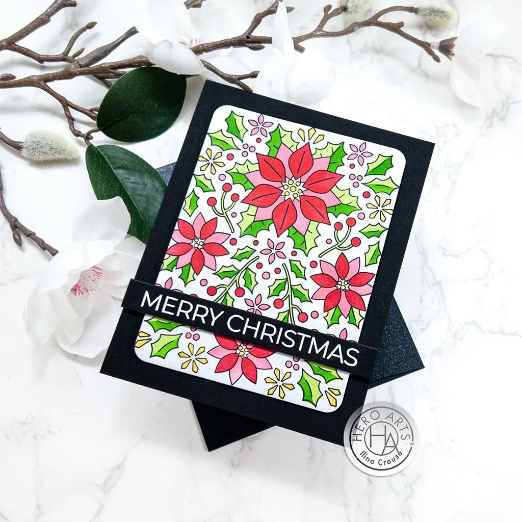 SA284 Color Layering Poinsettia Pattern Stencils
