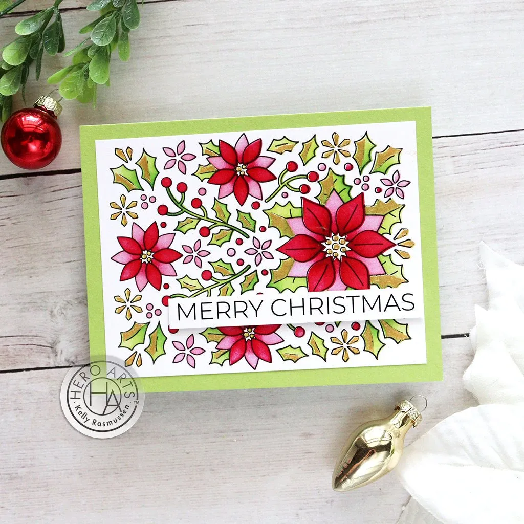 SA284 Color Layering Poinsettia Pattern Stencils