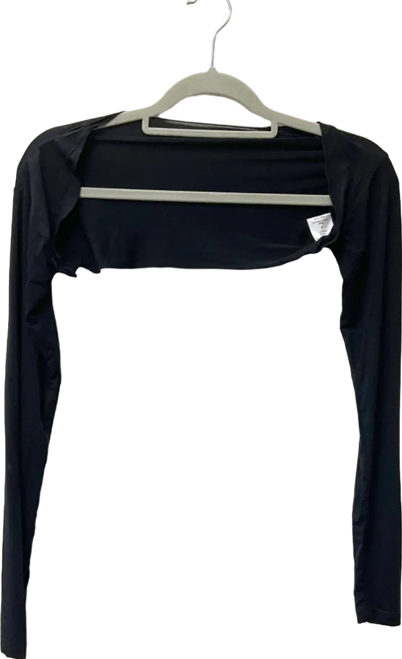 Saski Black Long Sleeve Top UK S