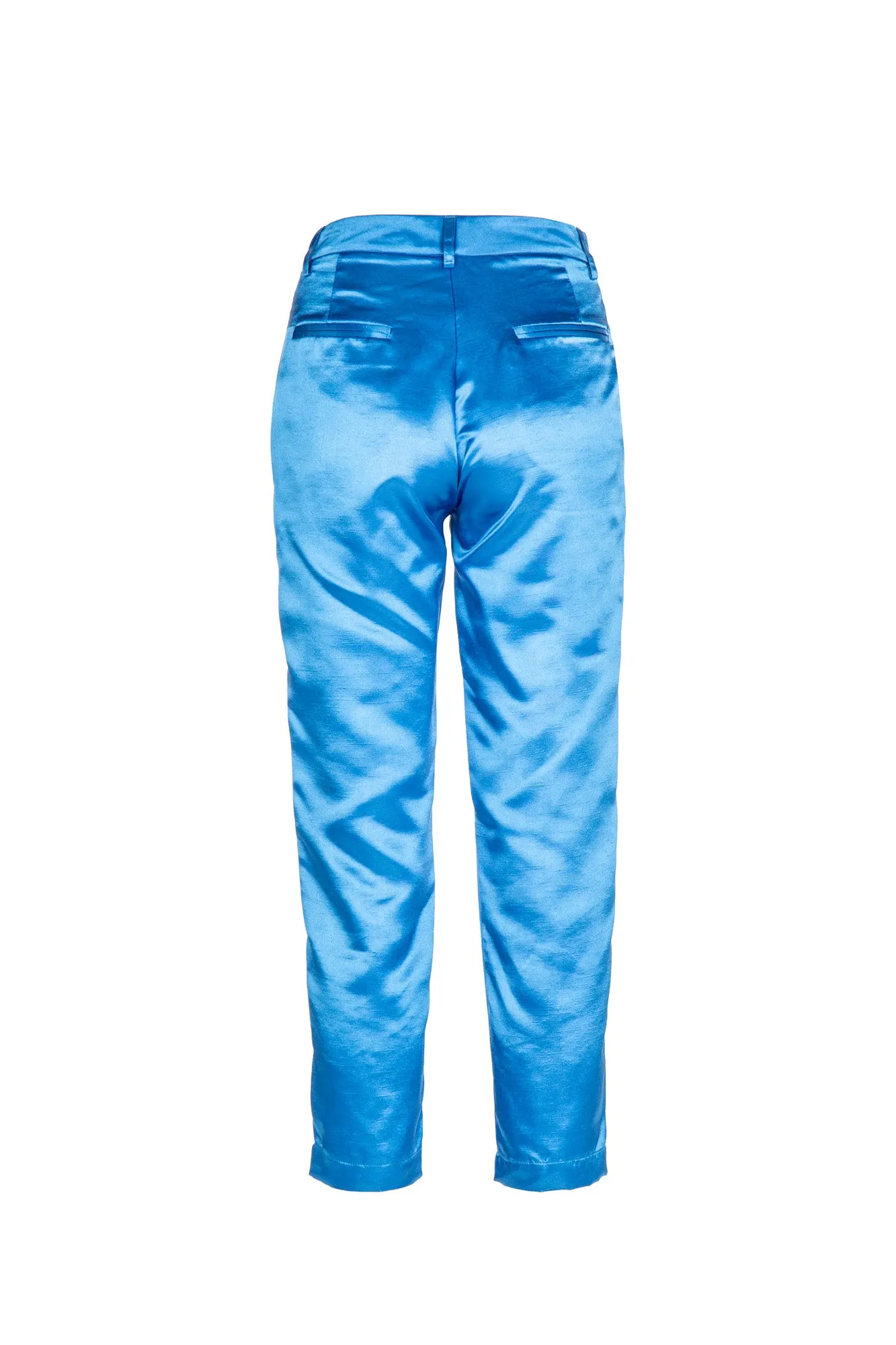 SATIN CHINO PANTS
