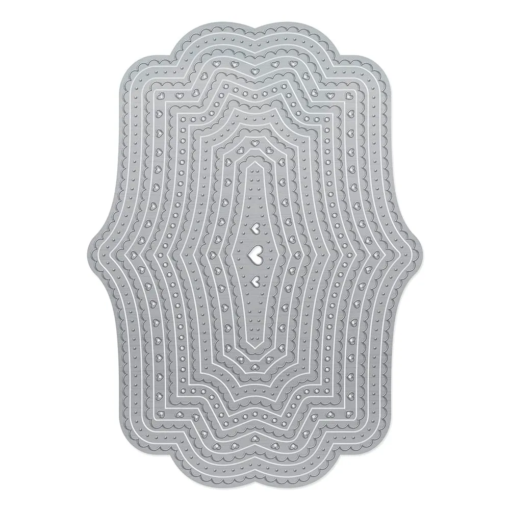 Scalloped Heart Layering Die Set - 4491E