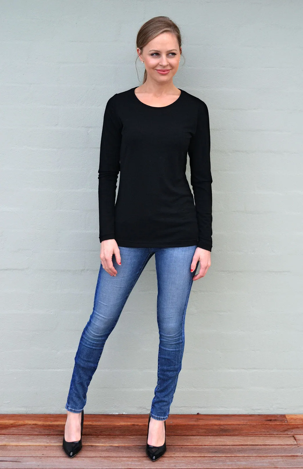 Second: Round Neck Top Patterned (size 6)