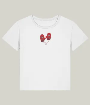See’-Soo Women’s “Eira” 100% Organic Cotton Embroidered T-Shirt, White