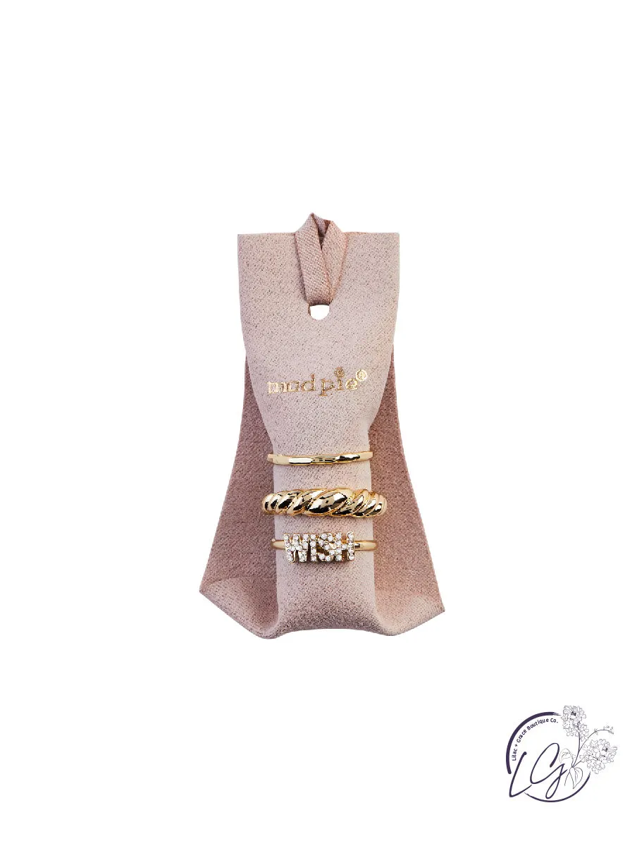 SENTIMENT LAYERING RING SETS