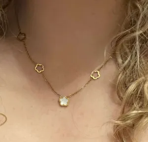 Shell Flower Gold Necklace