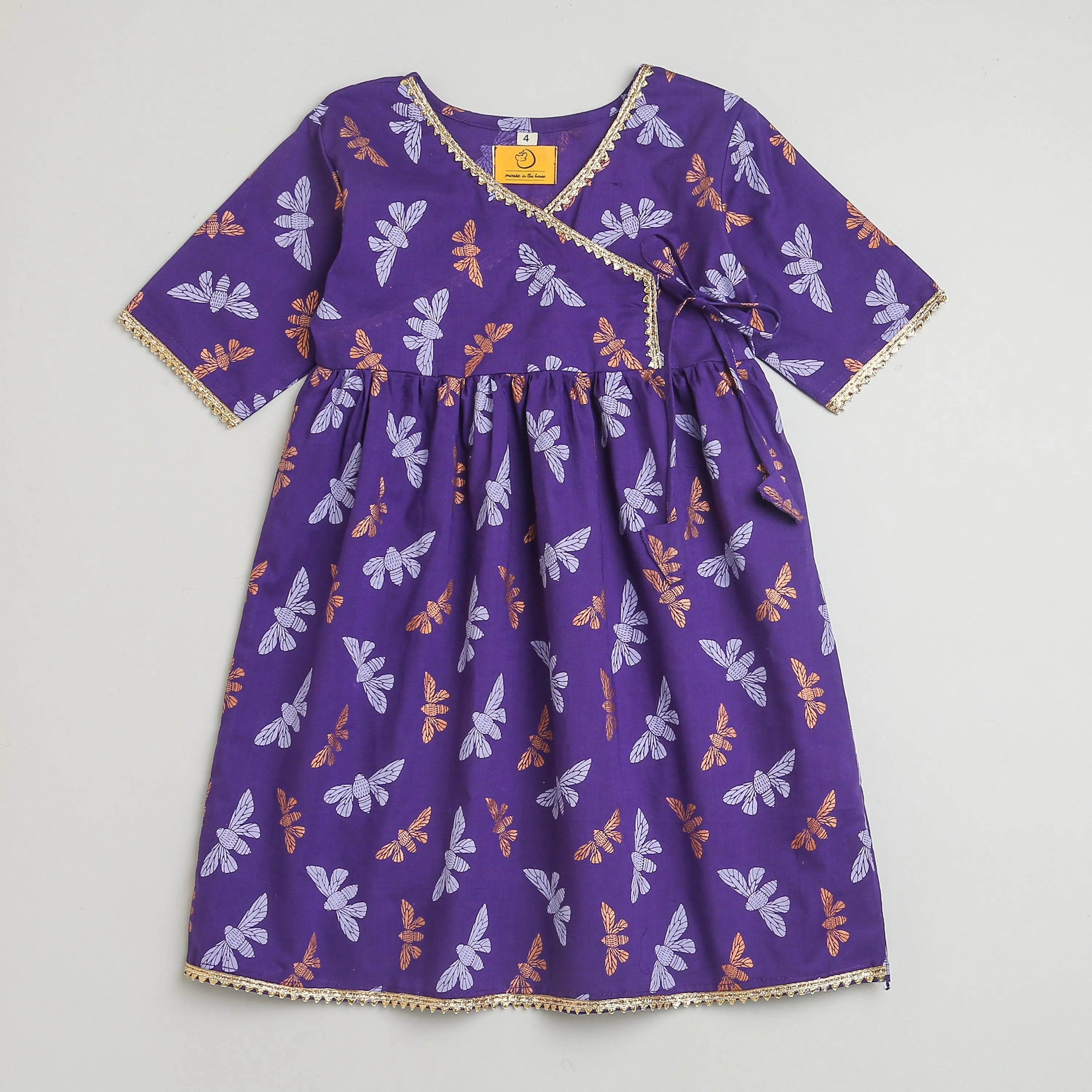 Shimmering Butterfly Girls Ethnic Wear