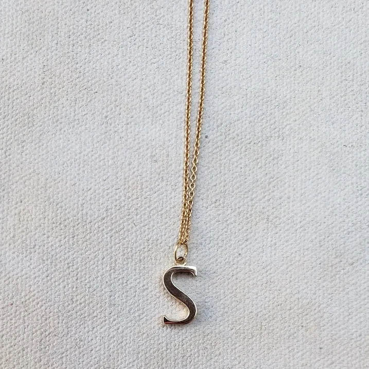 Single Initial Necklace