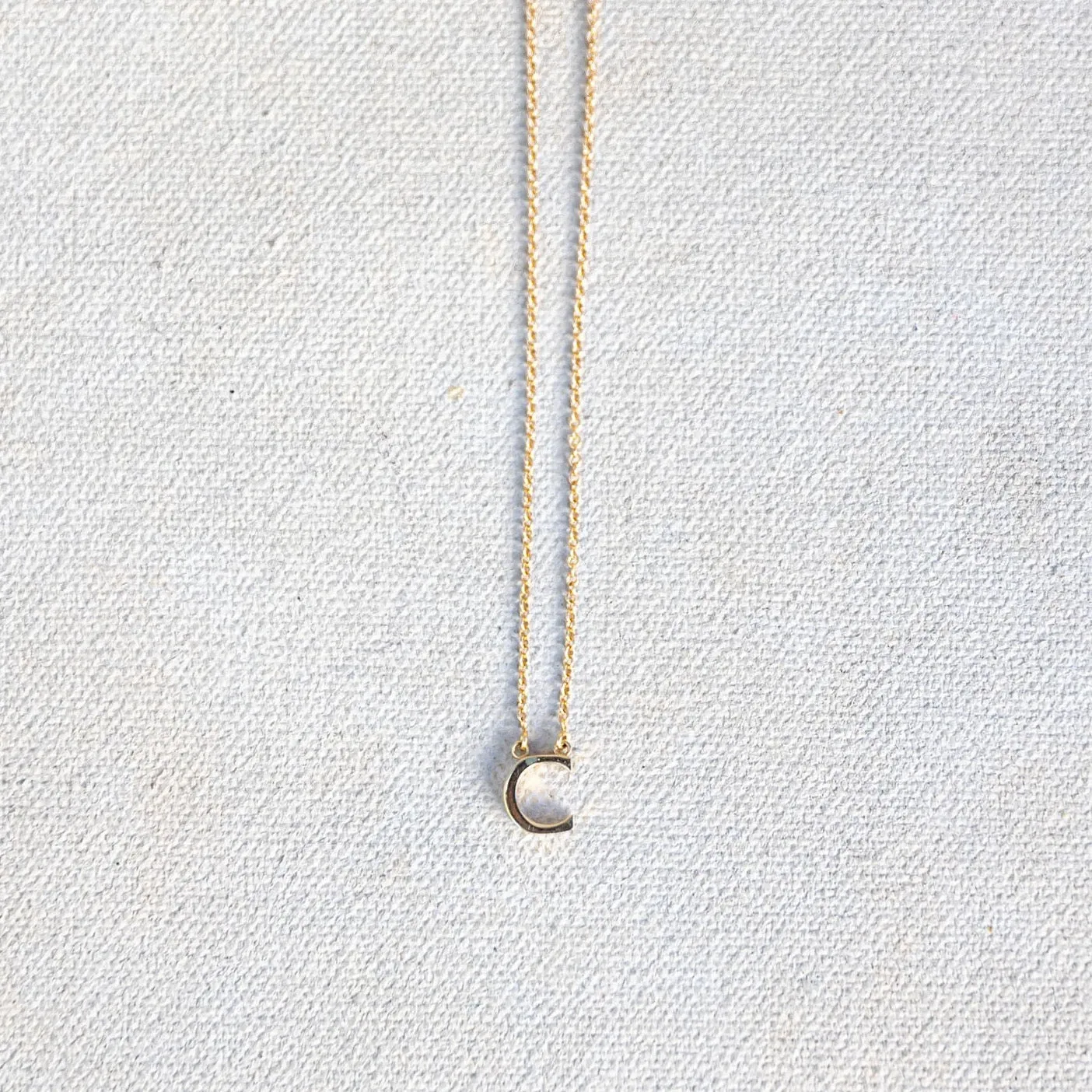 Single Initial Necklace
