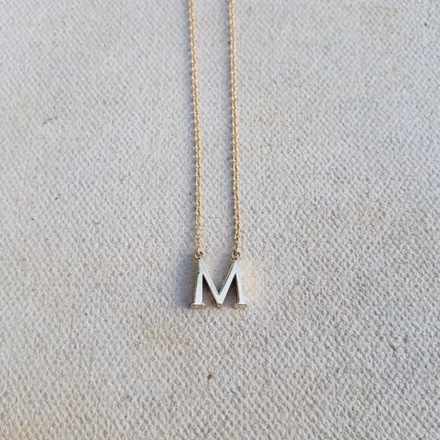 Single Initial Necklace
