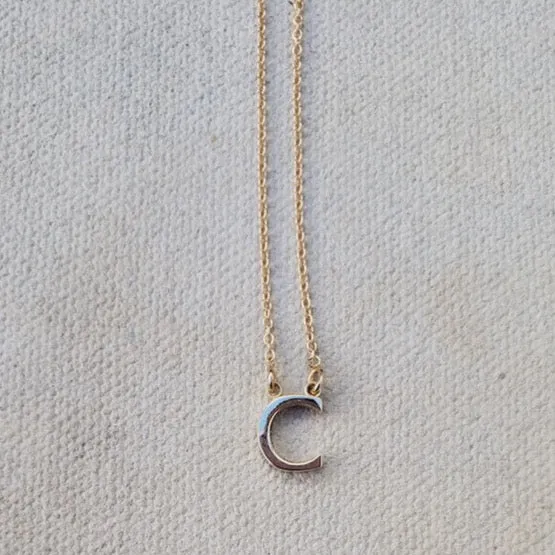 Single Initial Necklace