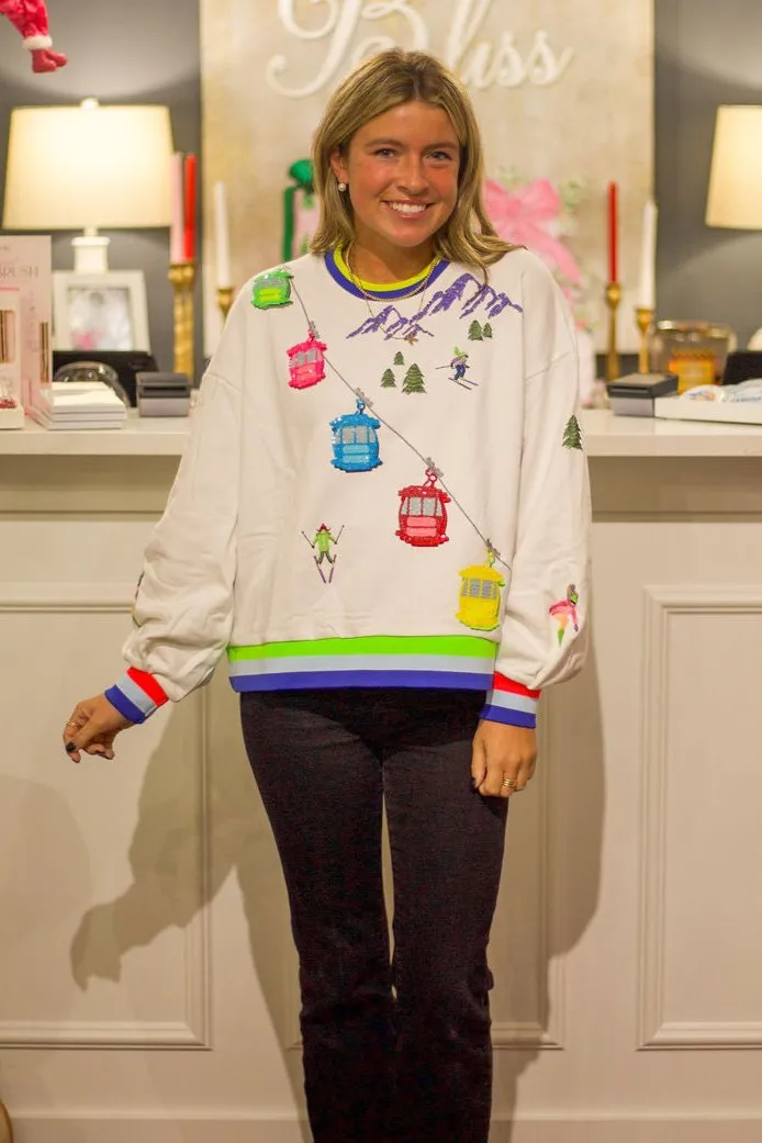 Ski Lift on Gondola Sweatshirt
