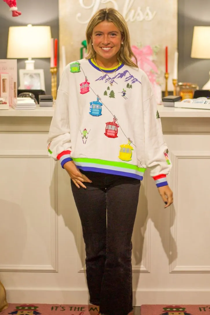 Ski Lift on Gondola Sweatshirt