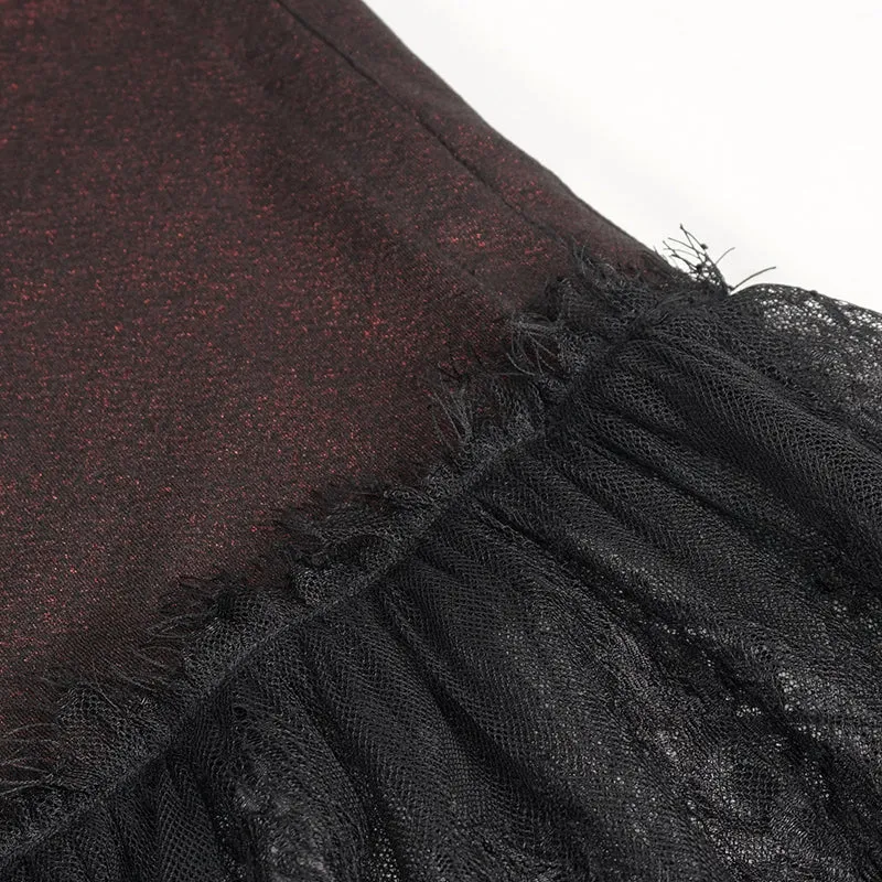 SKT164 Gothic Dark Red Daily Dress