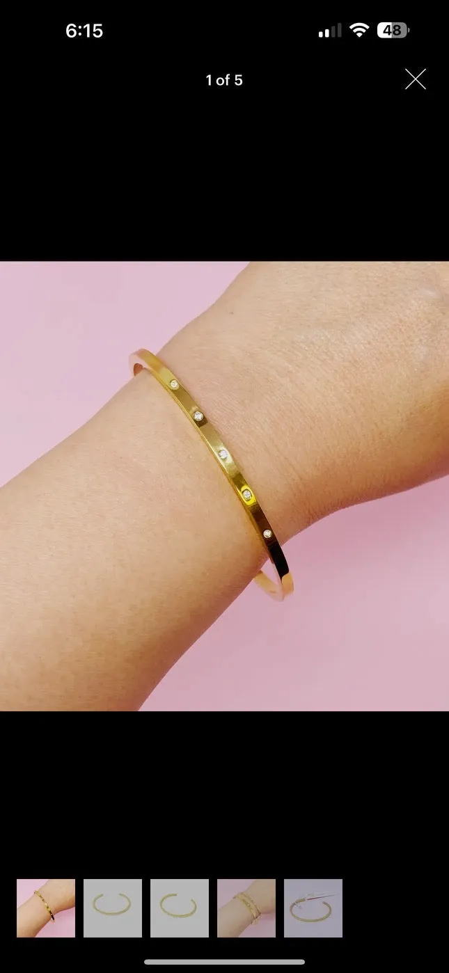 Slim and Lovely Open Bangle