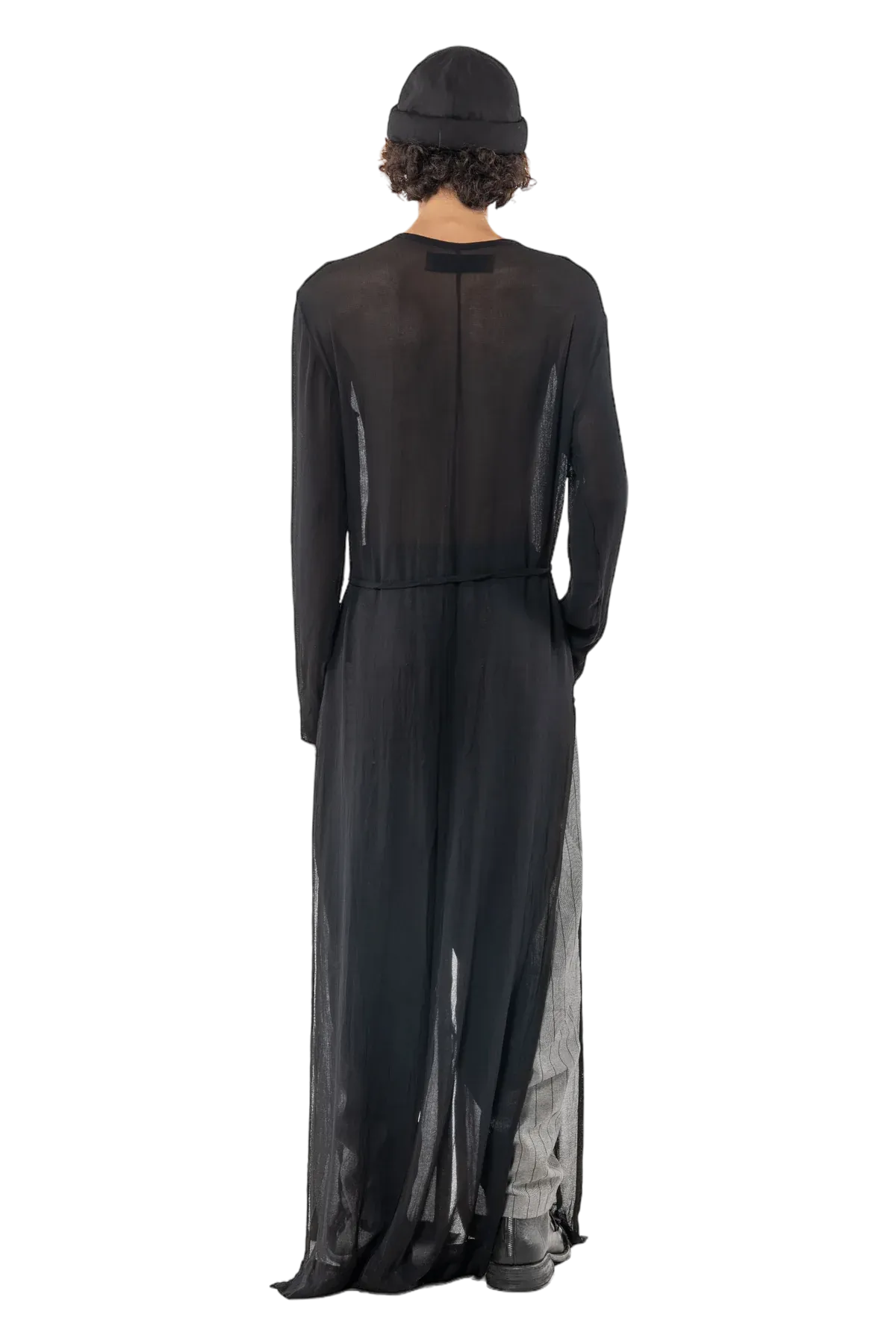 Slit coat sheer