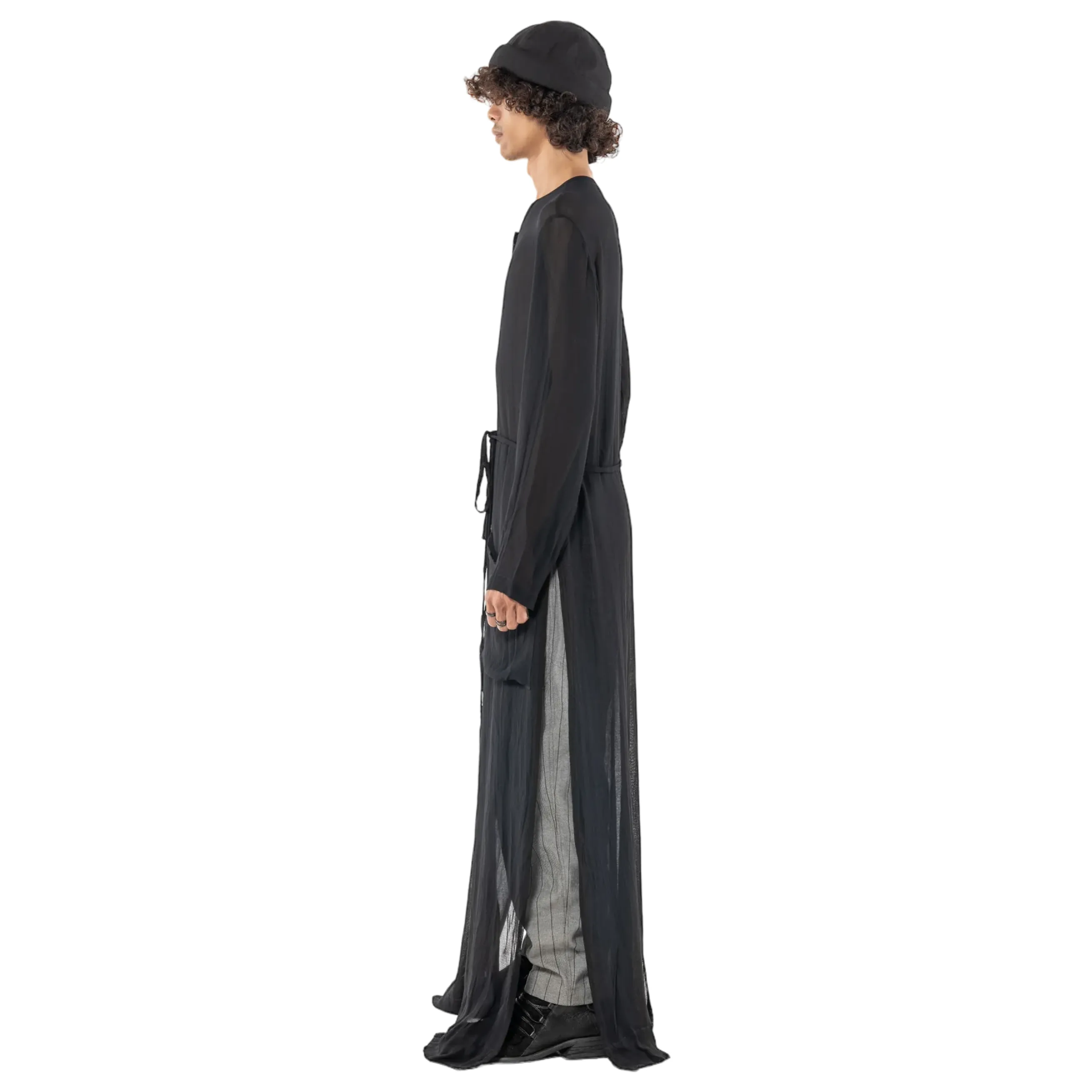 Slit coat sheer