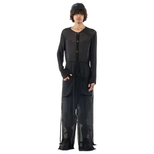 Slit coat sheer