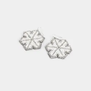 Snowflake Beaded Earring