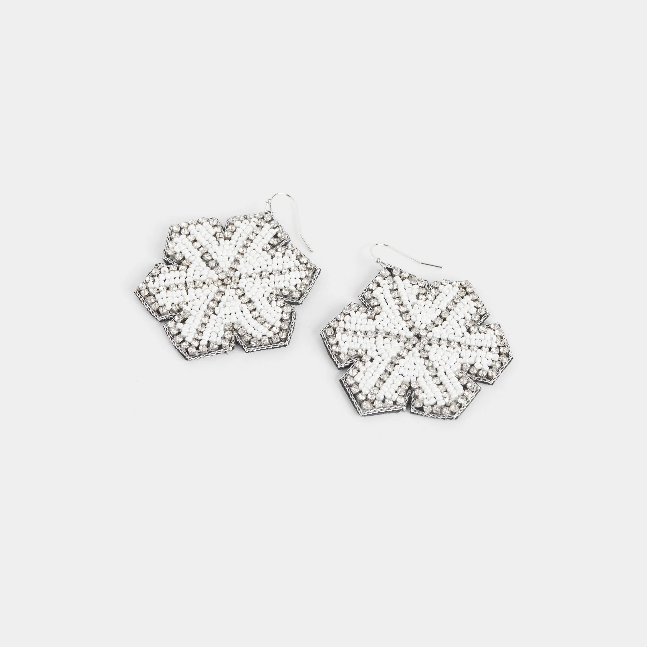 Snowflake Beaded Earring