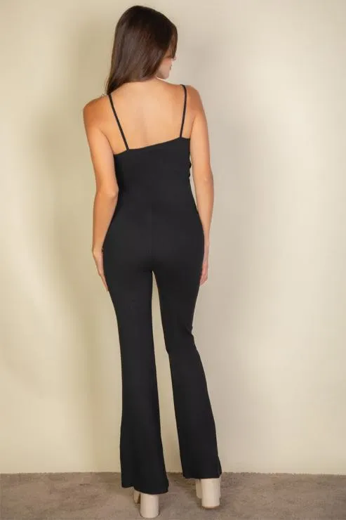Solid Sleeveless Wide Leg Jumpsuit (capella)