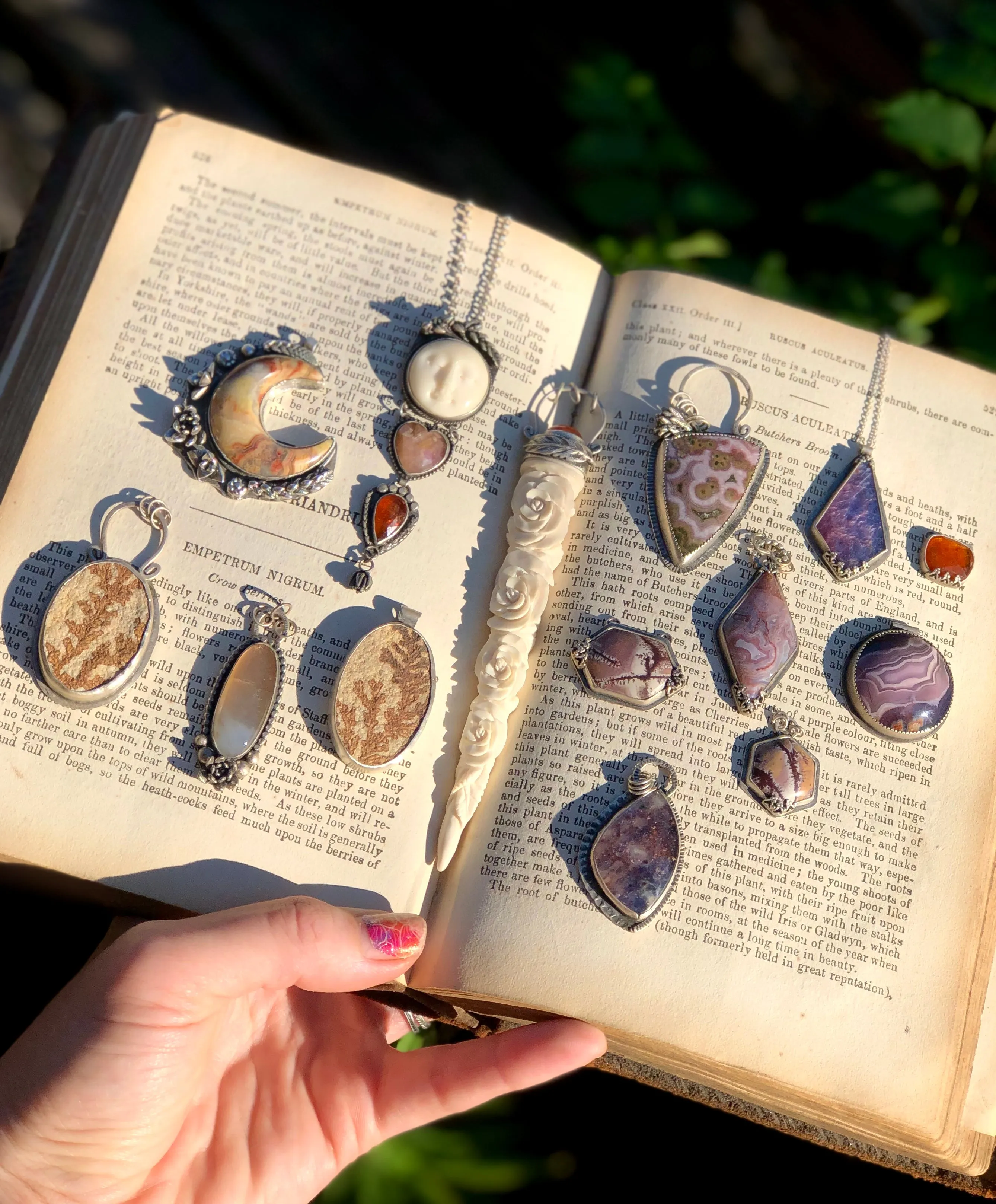 Sonoran Dendritic Jasper Hexagon Necklace