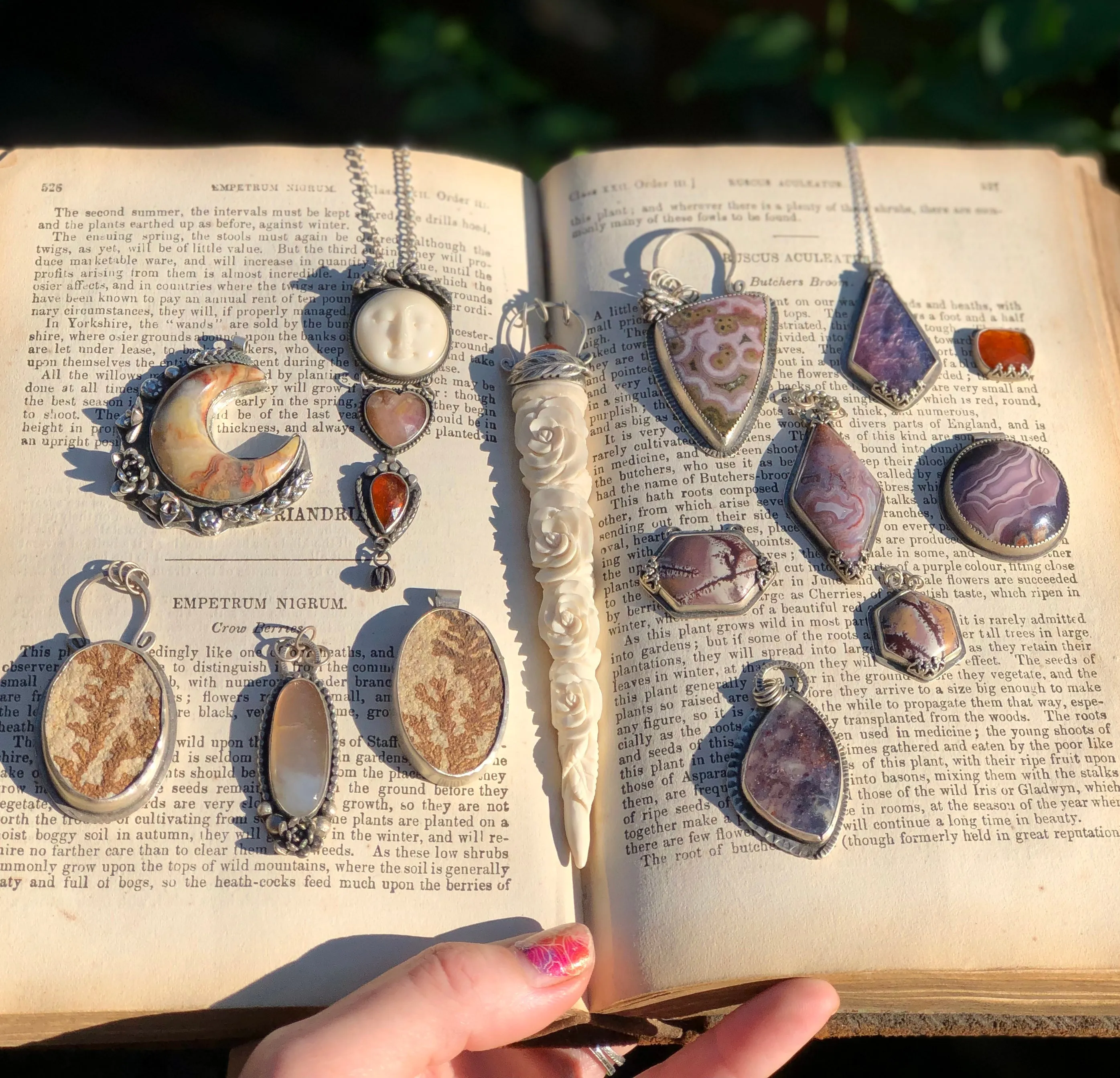 Sonoran Dendritic Jasper Hexagon Necklace