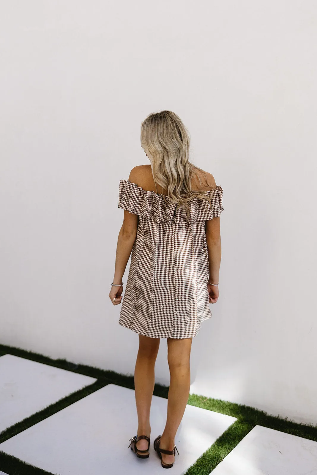 Sonya Mini Dress - Brown