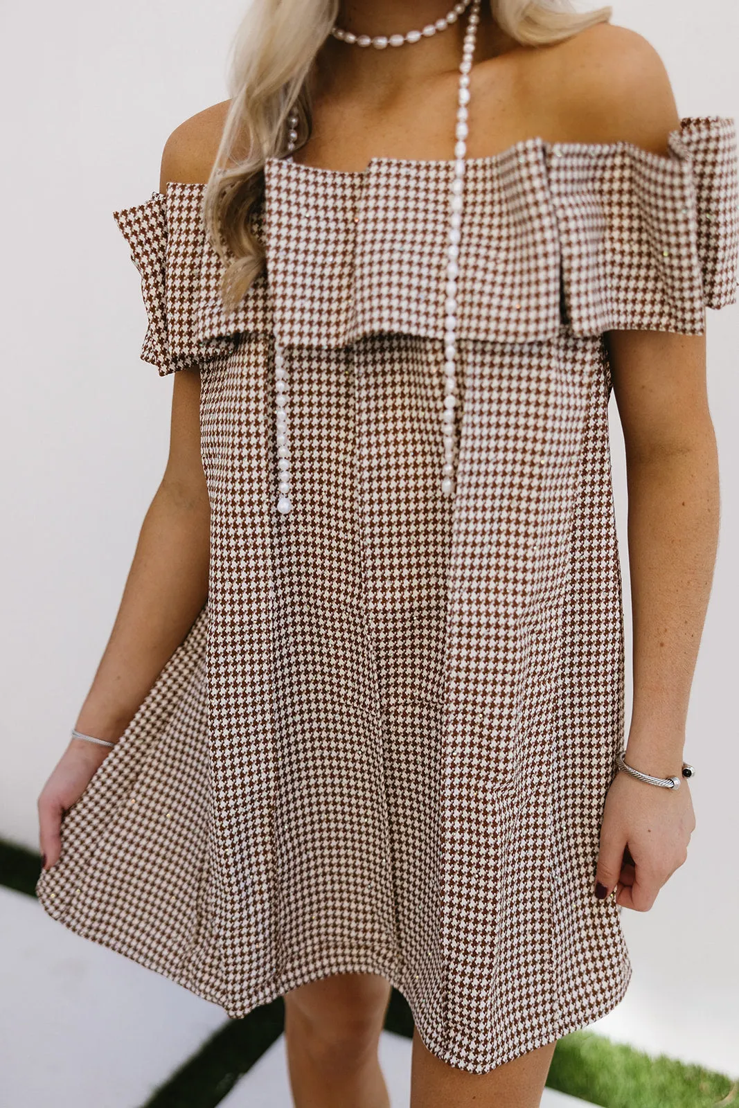 Sonya Mini Dress - Brown