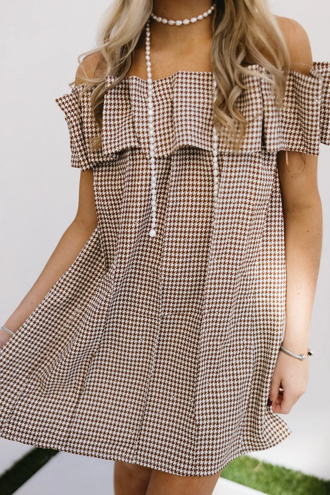 Sonya Mini Dress - Brown