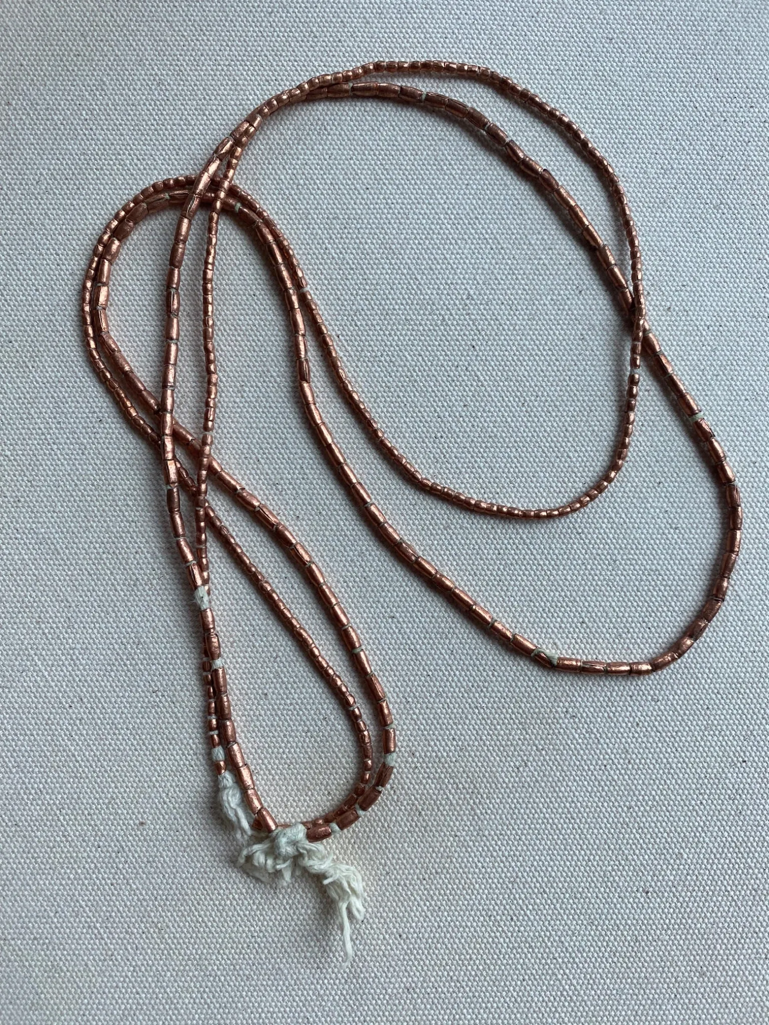 Sourced Textile Metal Layering Necklace