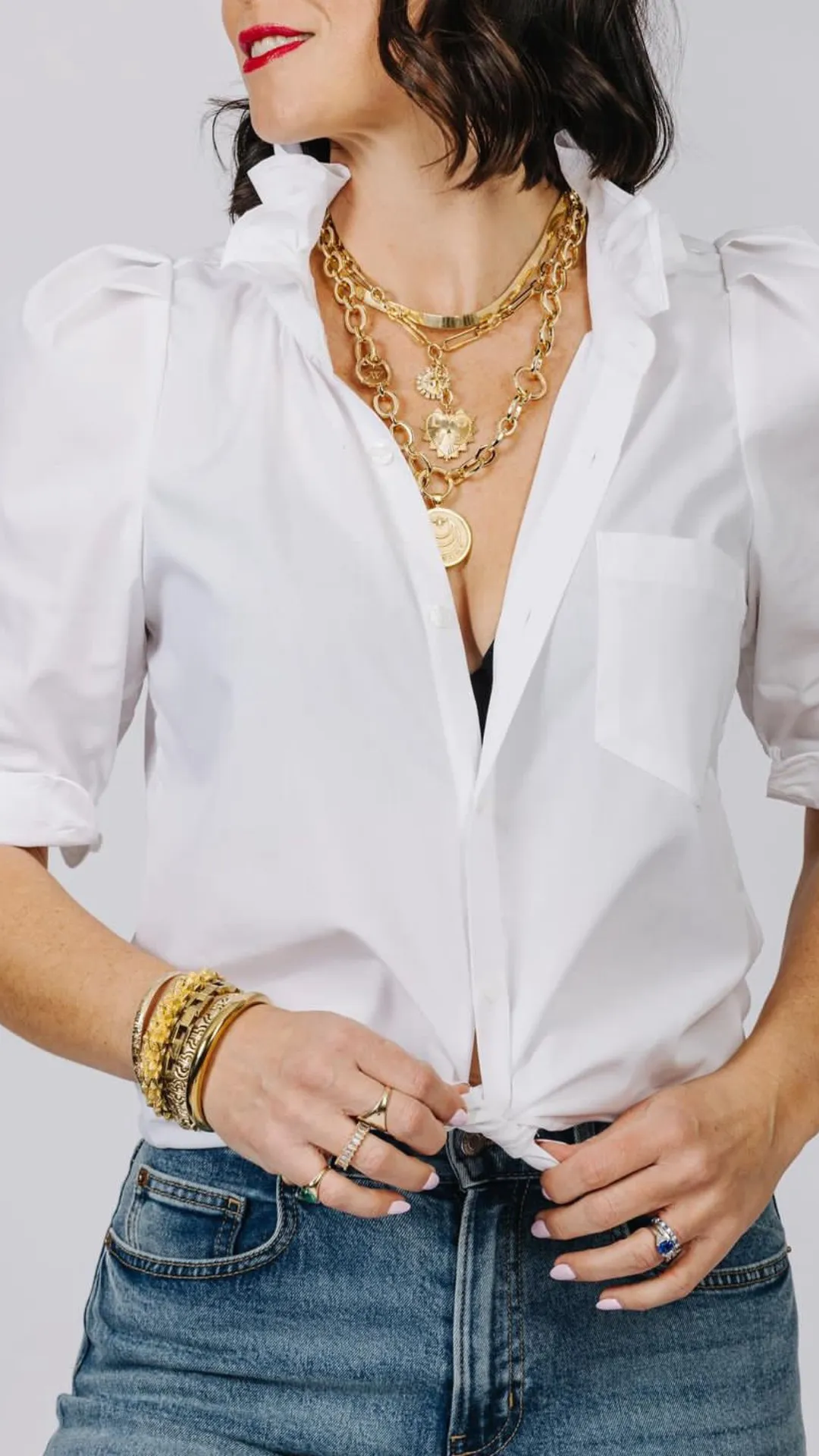 Southern Lover in White by KMJ - Reimagined Men’s Dress Shirt by Kate