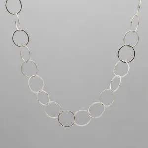 Sterling Silver 13mm Circle Layering Chain