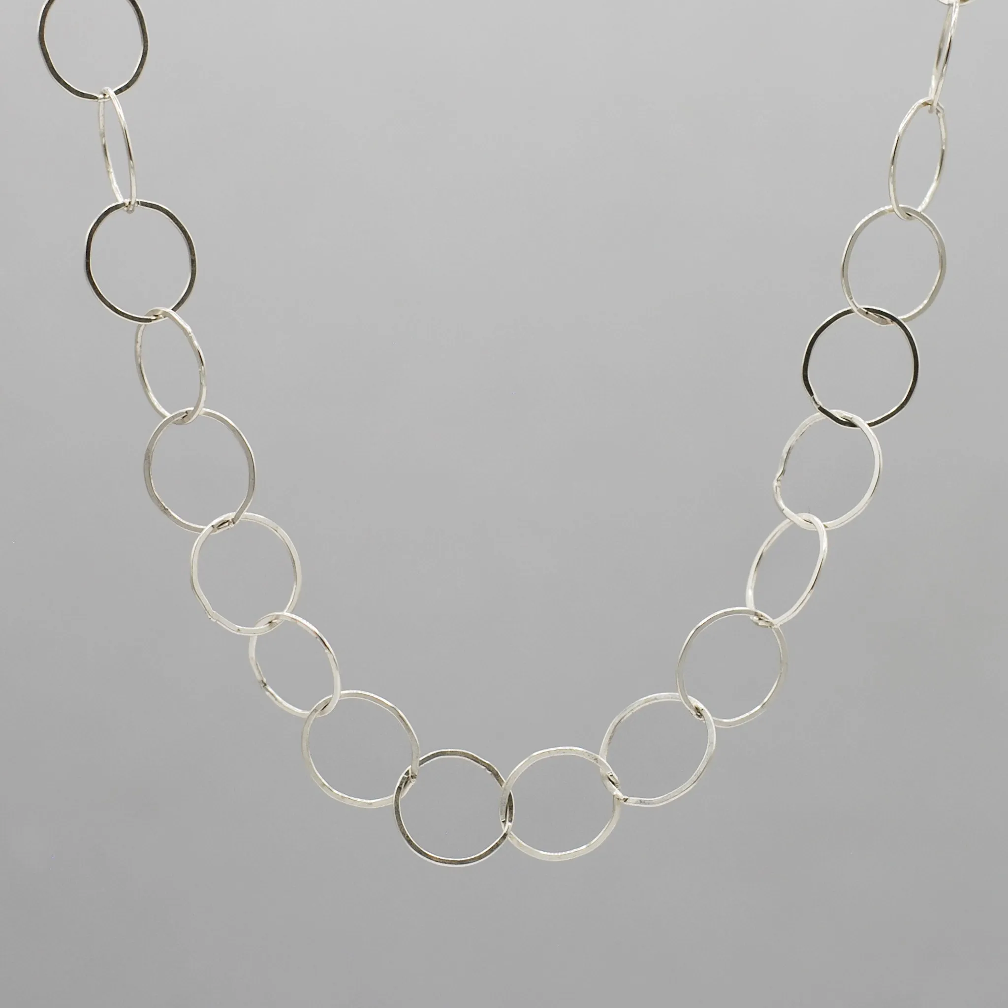 Sterling Silver 13mm Circle Layering Chain