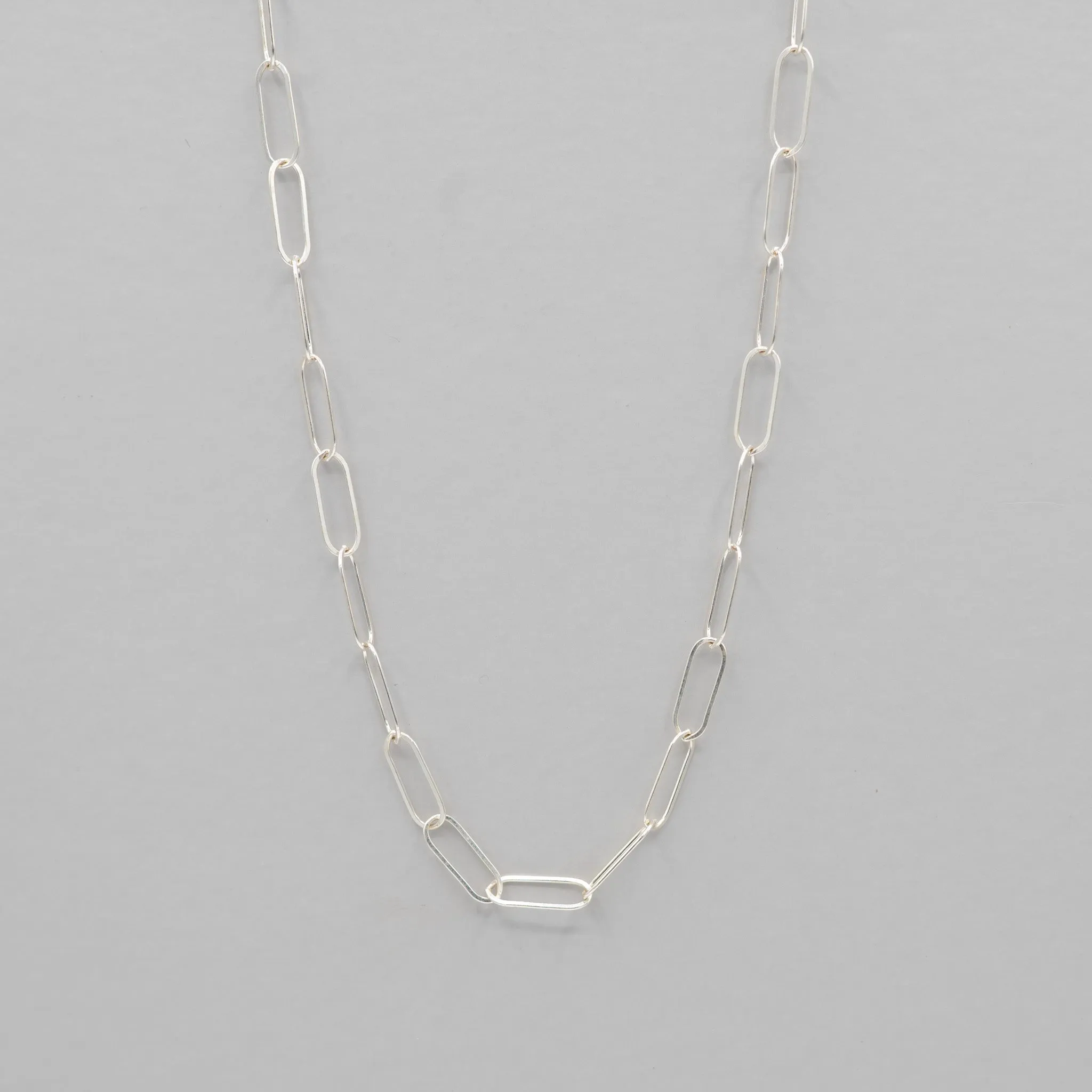 Sterling Silver Extra Large Paper Clip Layering Chain