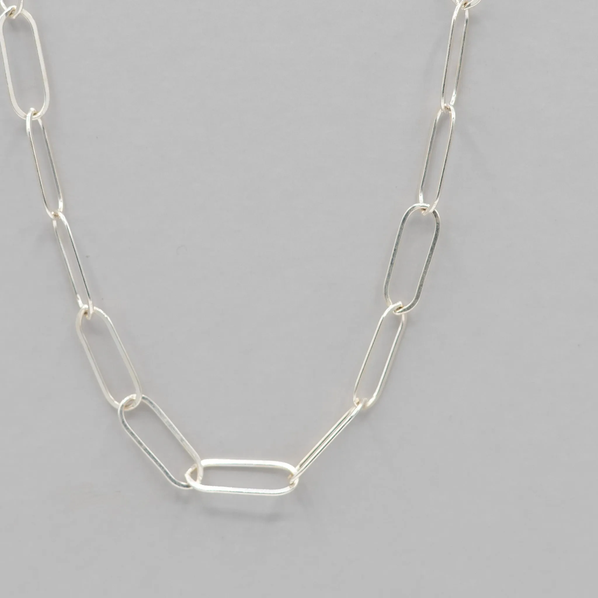 Sterling Silver Extra Large Paper Clip Layering Chain