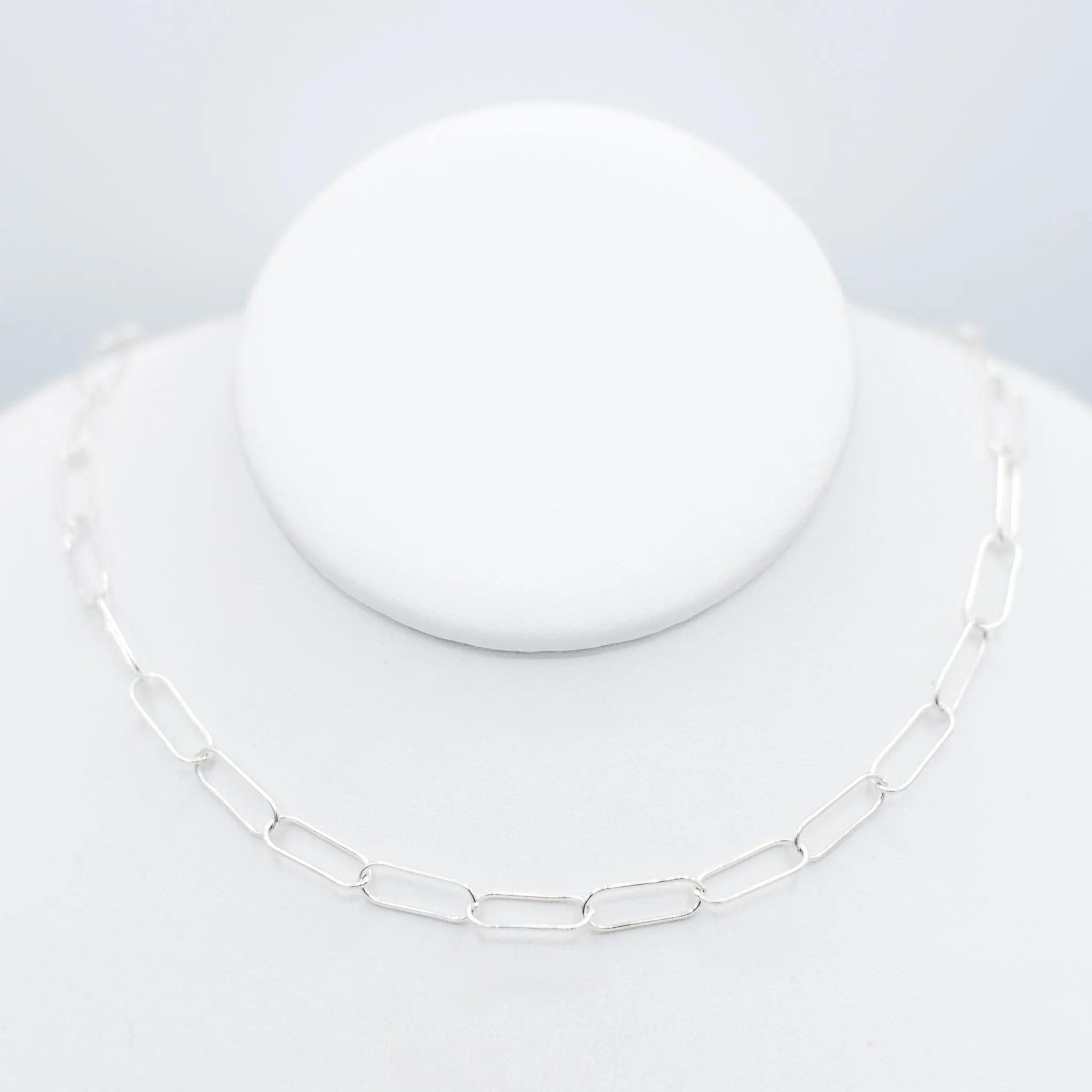 Sterling Silver Extra Large Paper Clip Layering Chain