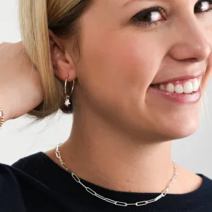 Sterling Silver Large Paper Clip Layering Chain