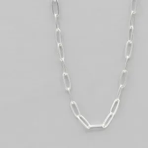 Sterling Silver Medium Paper Clip Layering Chain