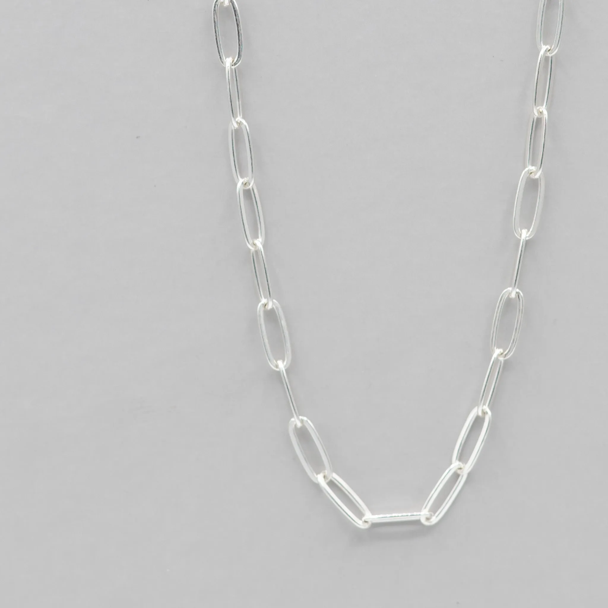 Sterling Silver Medium Paper Clip Layering Chain