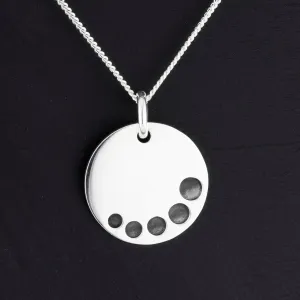 Sterling Silver Round Disc Pendant